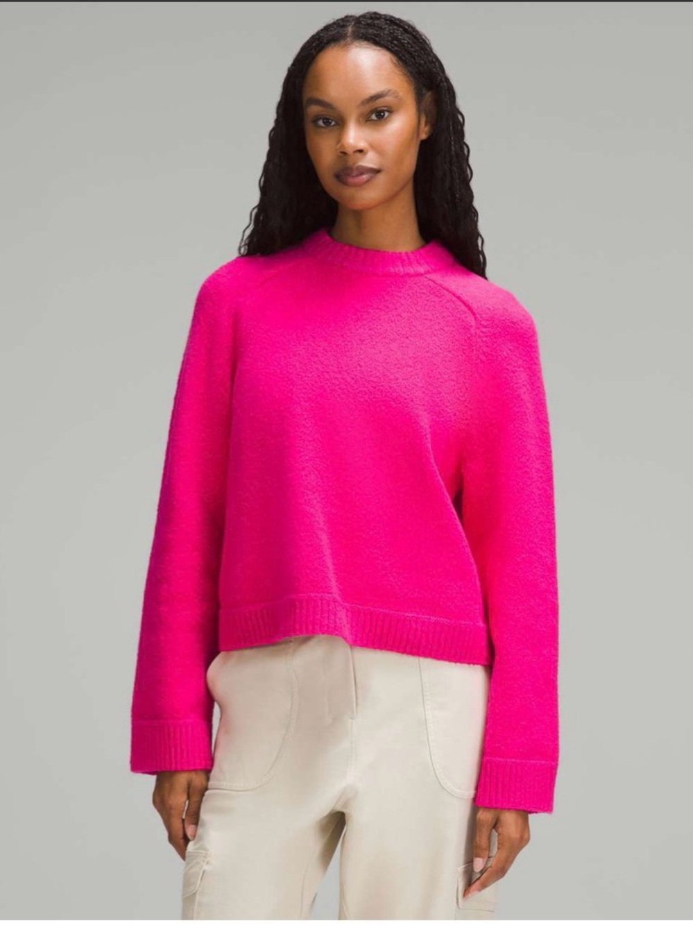 Lululemon Brushed Cotton Merino Blend Crewneck
Sonic Pink